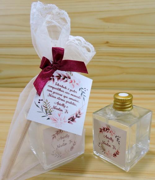 Lembrancinha Casamento Mini Aromatizante Vareta Marsala