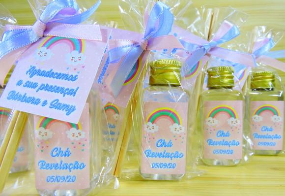Lembrancinha Chá de Revelação Mini Difusor Chuva de Benção