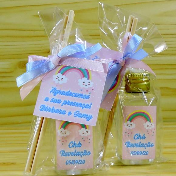 Lembrancinha Chá de Revelação Mini Difusor Chuva de Benção