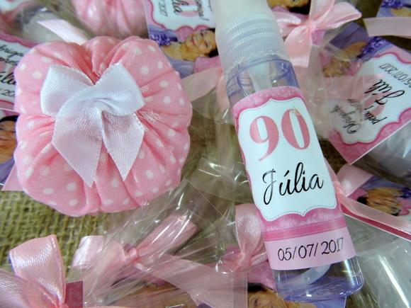 Lembrancinha de Aniversário Mini Home Spray com Sachê