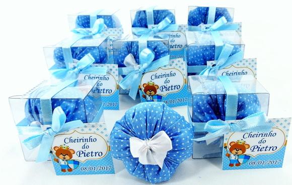 Lembrancinha de Bebê Sachê na Caixinha