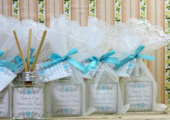 Lembrancinha de Bodas de Prata Mini Difusor Cubo 50 ml