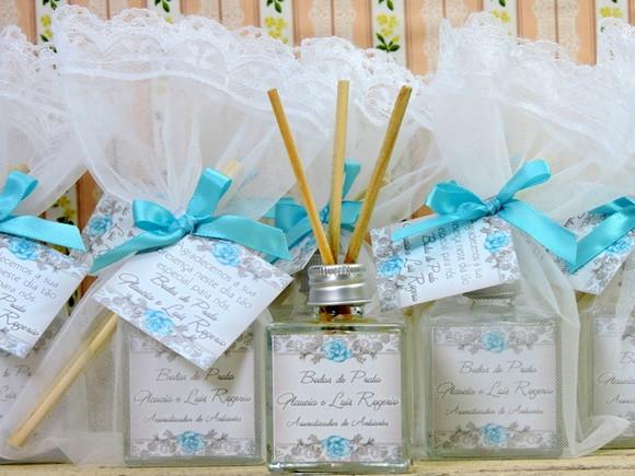 Lembrancinha de Bodas de Prata Mini Difusor Cubo 50 ml