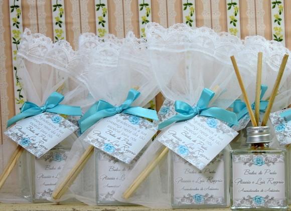 Lembrancinha de Bodas de Prata Mini Difusor Cubo 50 ml
