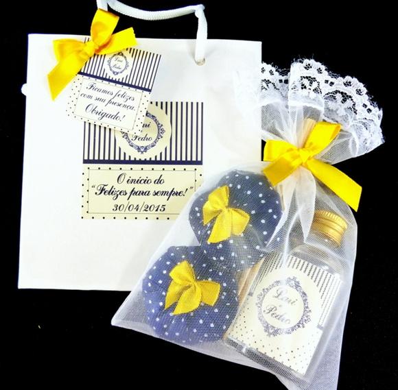 Lembrancinha de Casamento -sacola Branca
