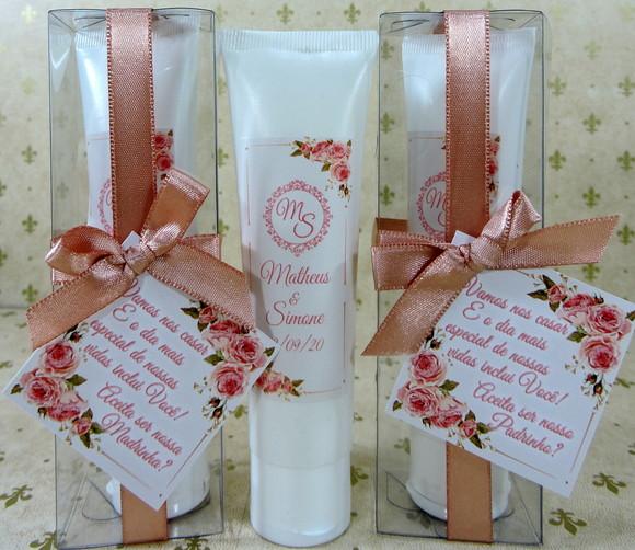 Lembrancinha de Casamento Bisnaga com Creme Noivado