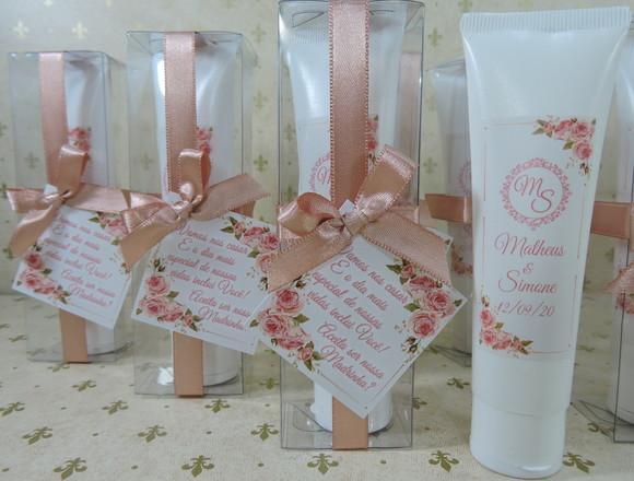 Lembrancinha de Casamento Bisnaga com Creme Noivado