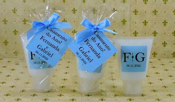 Lembrancinha de Casamento Bisnaga Creme Sabonete Líquido