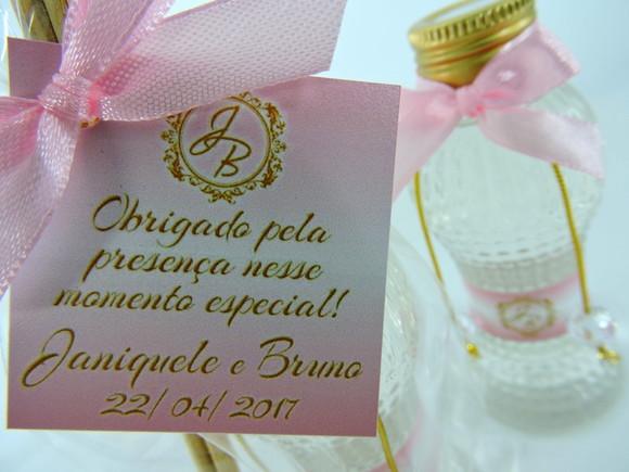Lembrancinha de Casamento Cinturinha 90 ml Pet