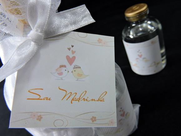 Lembrancinha de Casamento Dois Sachês e Mini Aromatizador