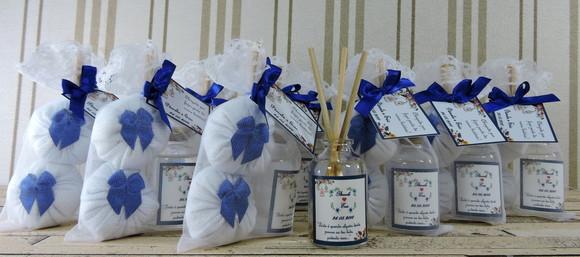 Lembrancinha de Casamento Dois Sachês e Mini Aromatizante