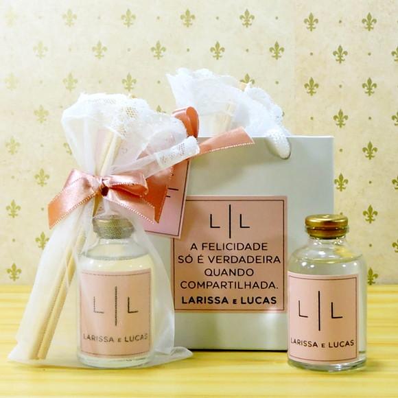 Lembrancinha de Casamento Mini Aromatizante na Sacolinha