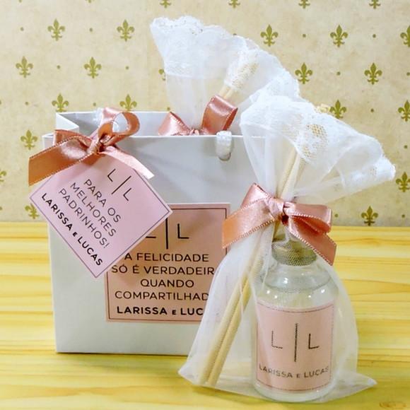 Lembrancinha de Casamento Mini Aromatizante na Sacolinha