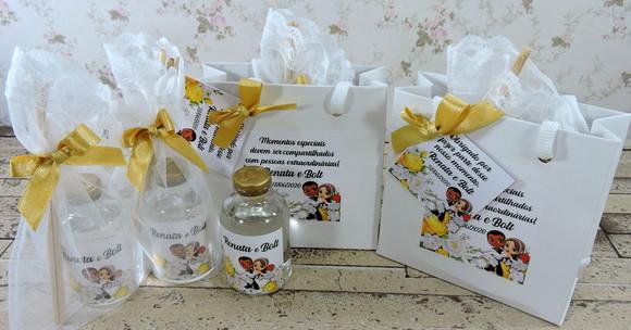 Lembrancinha de Casamento Mini Difusor na Sacolinha