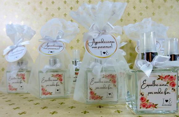 Lembrancinha de Casamento Mini Home Spray Organza Cheirinho