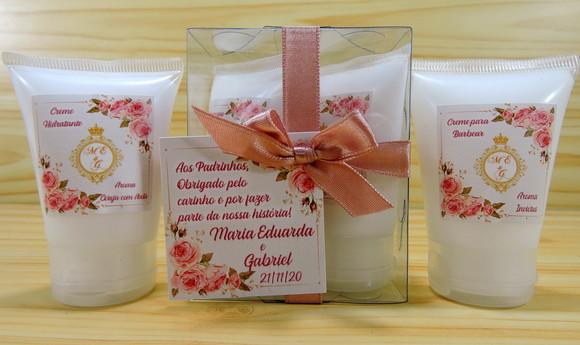 Lembrancinha de Casamento Padrinhos Creme Loção Barbear