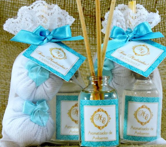 Lembrancinha de Casamento Sou Madrinha Mini Difusor e Sachês