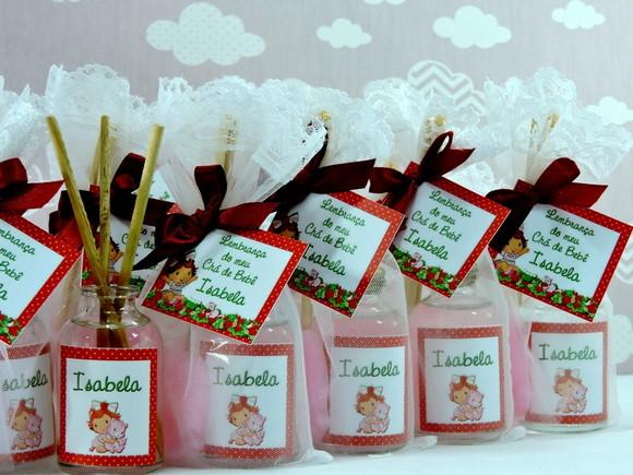 Lembrancinha de Chá de Bebê Aromatizante Pézinho na Organza