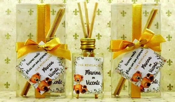 Lembrancinha de Chá de Revelação Mini Aromatizador Difusor