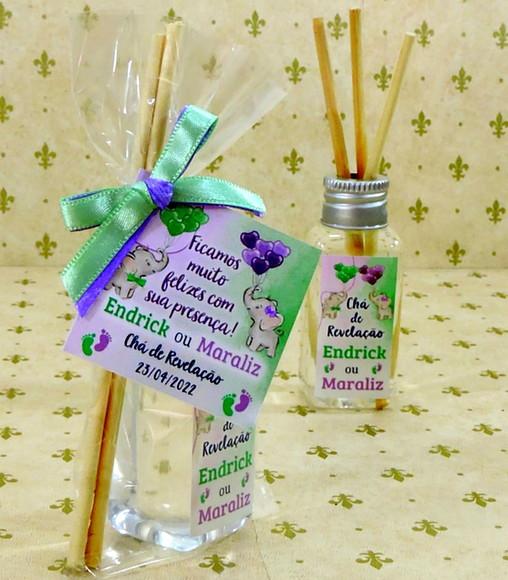 Lembrancinha de Chá de Revelação Mini Difusor Aromatizante