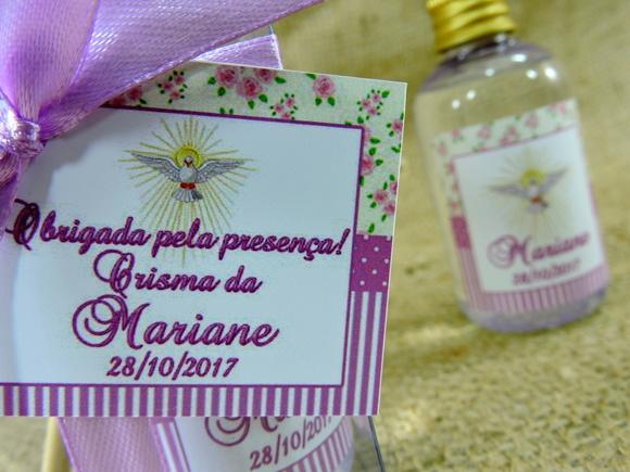 Lembrancinha de Crisma Mini Aromatizador 60 ml