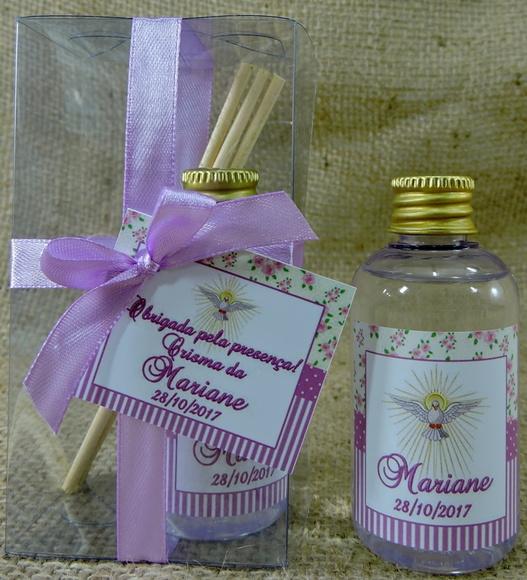 Lembrancinha de Crisma Mini Aromatizador 60 ml