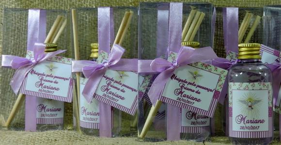 Lembrancinha de Crisma Mini Aromatizador 60 ml