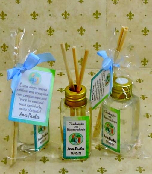 Lembrancinha de Formatura Difusor Varetas Mini Aromatizador