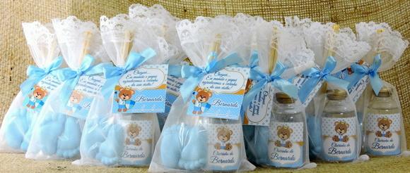 Lembrancinha de Nascimento Aromatizador e Pézinho na Organza