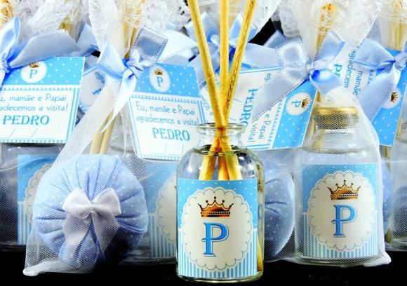 Lembrancinha de Nascimento Mini Aromatizador e Sachê