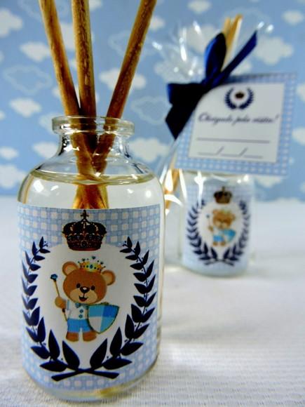 Lembrancinha de Nascimento Mini Aromatizador Príncipe Bebê