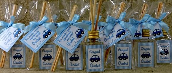 Lembrancinha de Nascimento Mini Aromatizante Carrinho