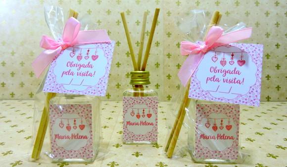 Lembrancinha de Nascimento Mini Difusor Varetas Aromatizador