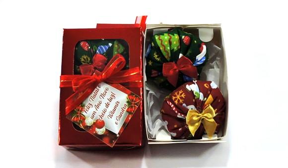 Lembrancinha de Natal Caixinha com Dois Sachês Perfumado