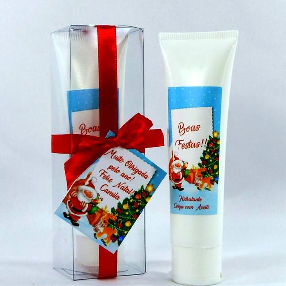 Lembrancinha de Natal Creme Hidratante na Bisnaga de 50 ml