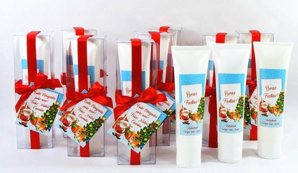 Lembrancinha de Natal Creme Hidratante na Bisnaga de 50 ml