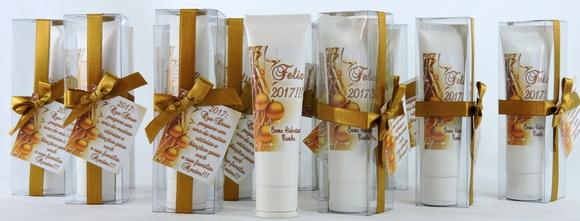Lembrancinha de Natal Creme Hidratante na Bisnaga de 50 ml