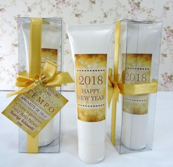 Lembrancinha de Natal Creme Hidratante na Bisnaga de 50 ml