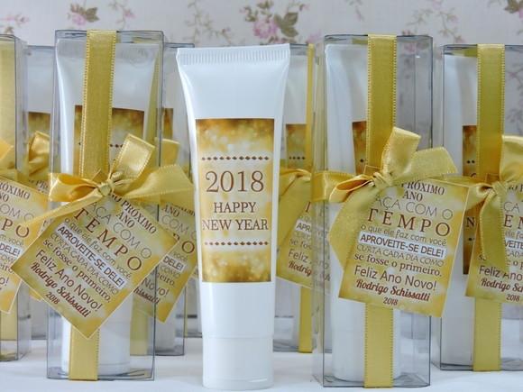 Lembrancinha de Natal Creme Hidratante na Bisnaga de 50 ml