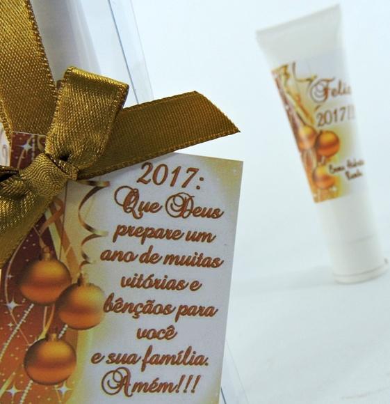 Lembrancinha de Natal Creme Hidratante na Bisnaga de 50 ml