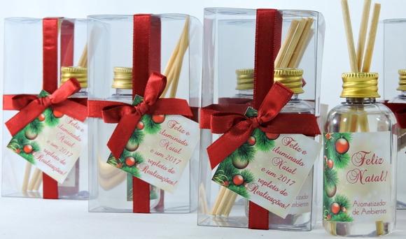 Lembrancinha de Natal Mini Aromatizante de 60 ml