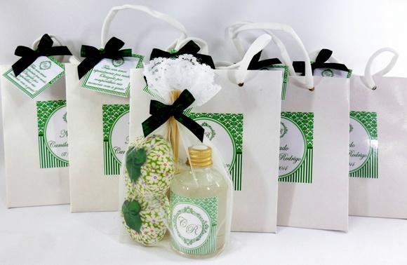 Lembrancinha de Noivado - Sacola Branca