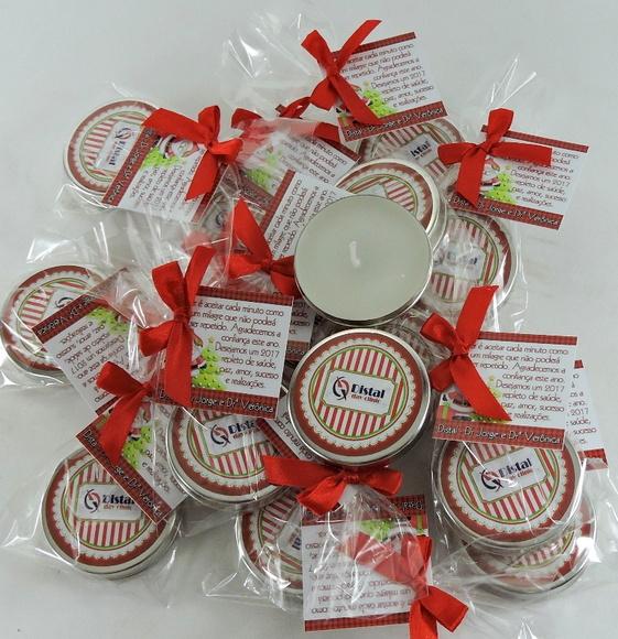 Lembrancinha de Natal Velinha Aromatizada na Latinha