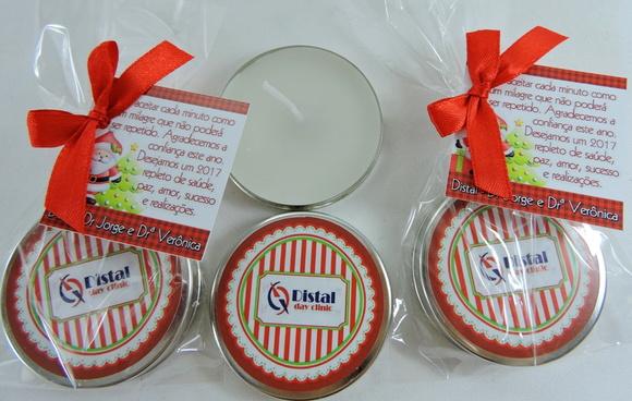 Lembrancinha de Natal Velinha Aromatizada na Latinha
