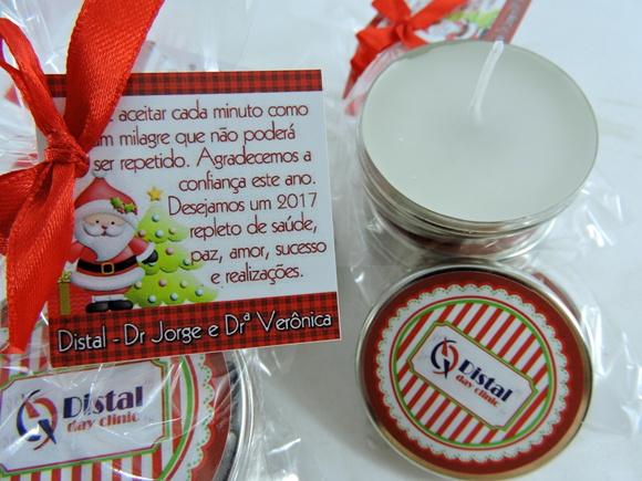 Lembrancinha de Natal Velinha Aromatizada na Latinha