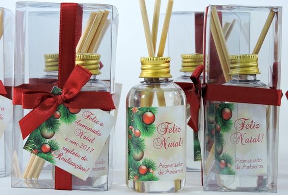 Lembrancinha de Natal Mini Aromatizante de 60 ml