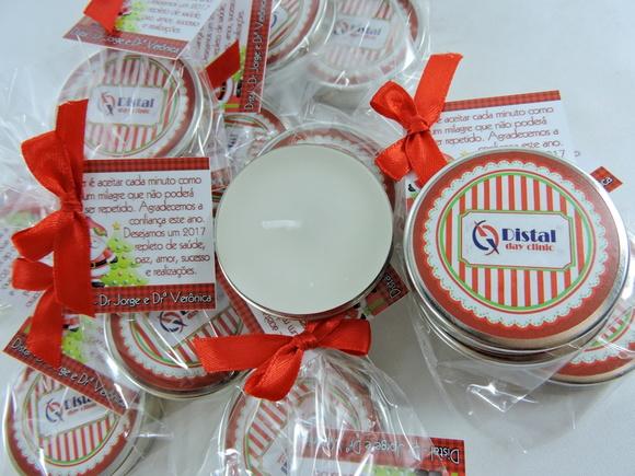 Lembrancinha de Natal Velinha Aromatizada na Latinha