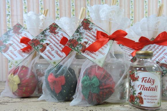 Lembrancinha Difusor e Sachê Boas Festas