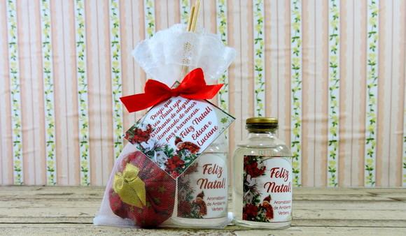 Lembrancinha Difusor e Sachê Boas Festas