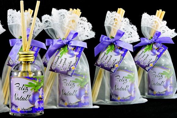 Lembrancinha Difusor na Organza - Natal